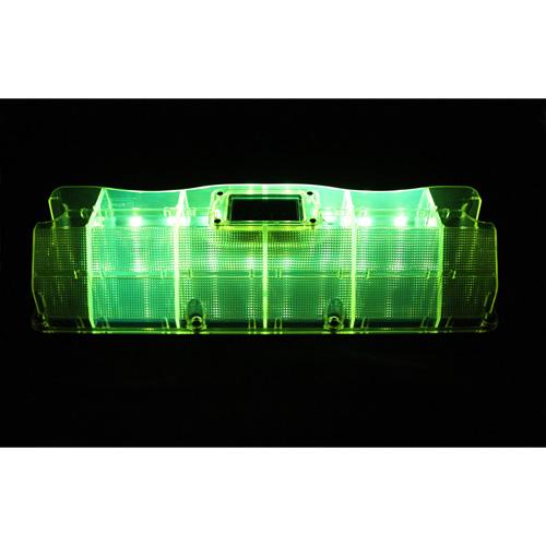 車止め 『CAR STOP LUMIE（カー・ストップ・ルミエ）』　高輝度LEDライト内蔵　グリーン、オレンジ、ブルーから選択可能